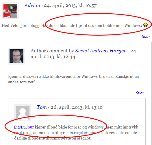 kommentarer som gir ekstra verdi til et blogginlegg